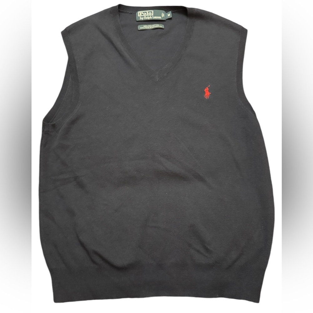 Polo Ralph Lauren men's sweater vest size medium
Pima cotton blue lightweight